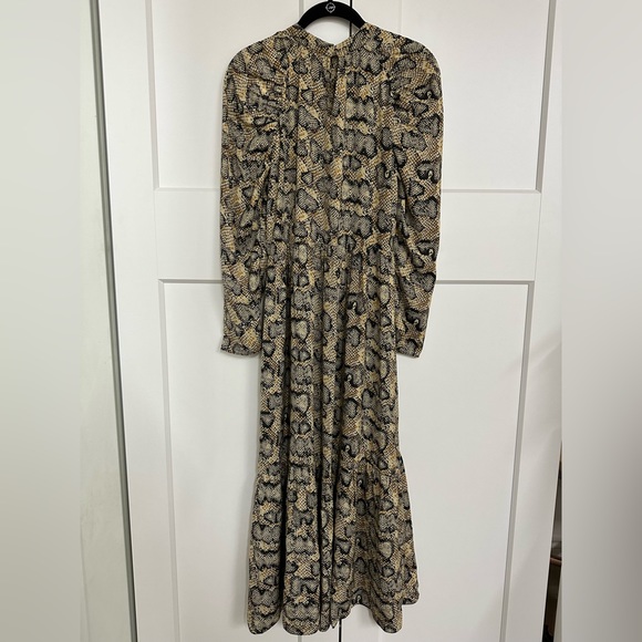 Zara Snake Print Maxi Dress - Picture 2 of 6